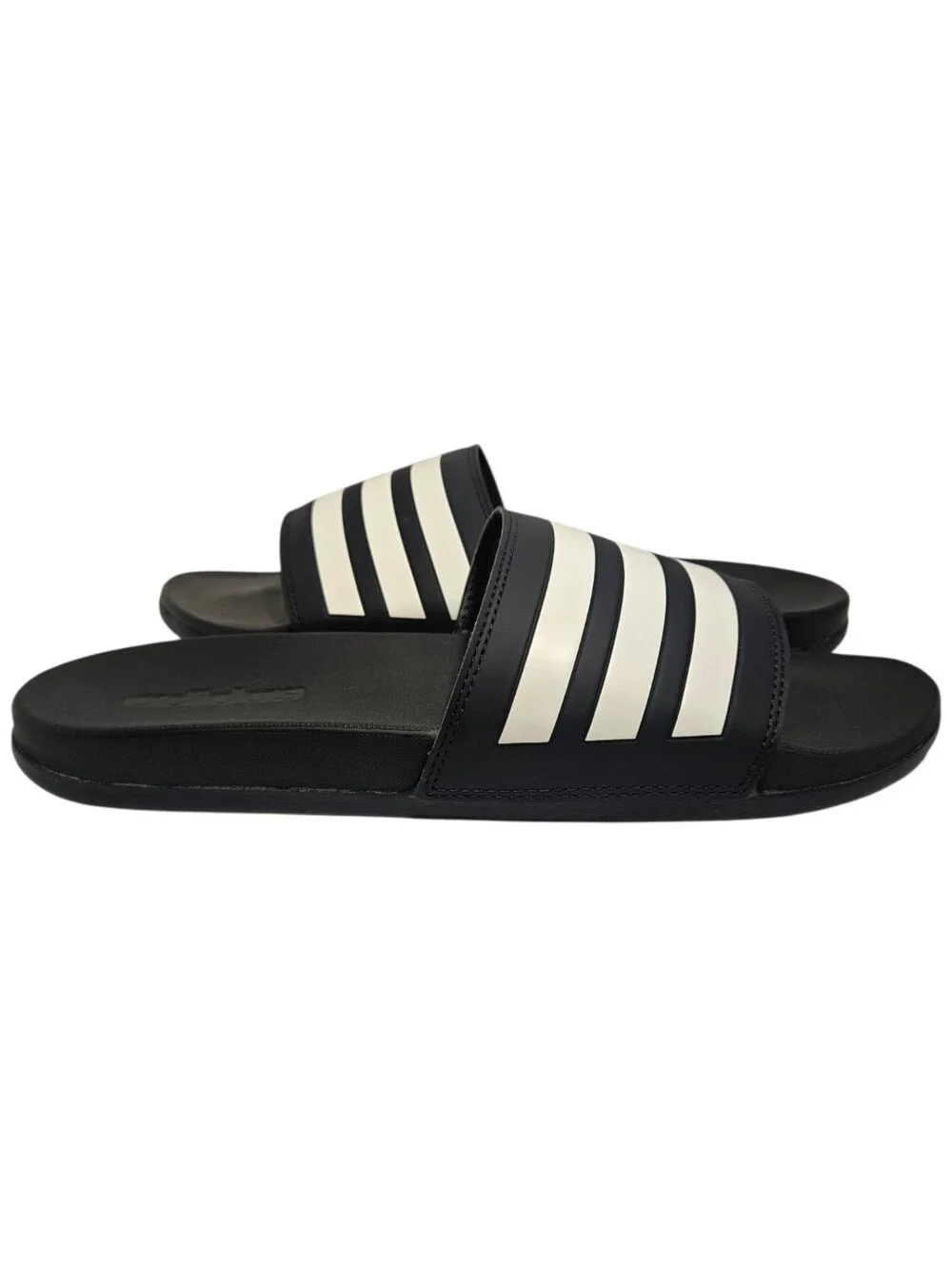 Adidas Adilette Comfort Slides Legend Ink Cloud White Men’s 12 NWT-No Box